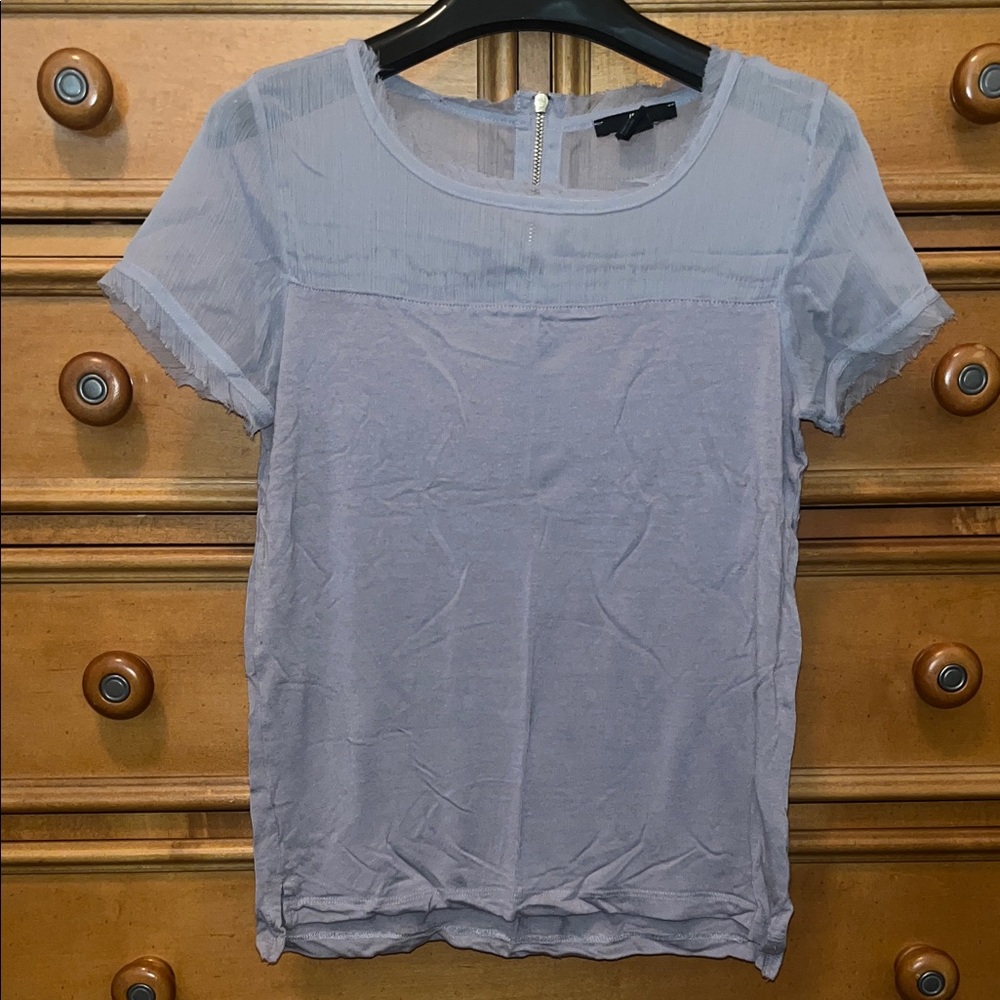 H&M Light Grey Short Sleeve Top